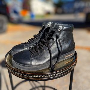 Birkenstock Bend Mid, size 44 regular, black leather